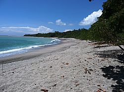 Cabuya beach runs for several miles