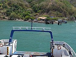 Ferry from Puntarenas arriving at Paquera