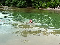 Los Cedros beach in Cabuya Refreshing swimming pond al Los Cedros suitable for children